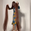 Ucraniana conquista o recorde de cabelo mais longo do mundo: 2,58m