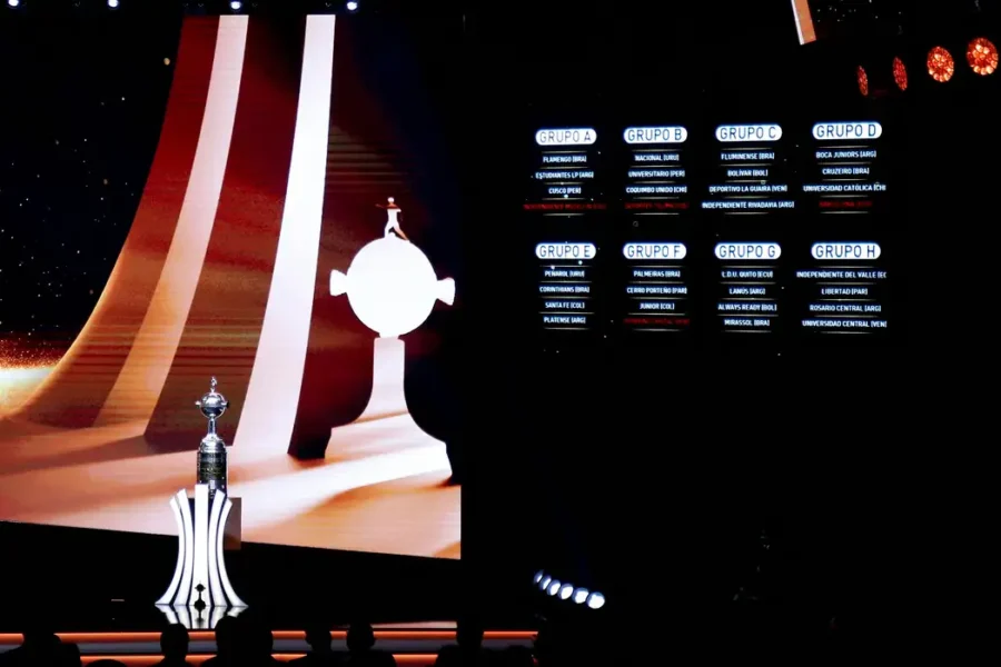 Conmebol sorteia grupos da Copa Libertadores 2026