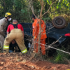 Mulher morre após capotamento de carro na zona rural de Palmeiras de Goiás