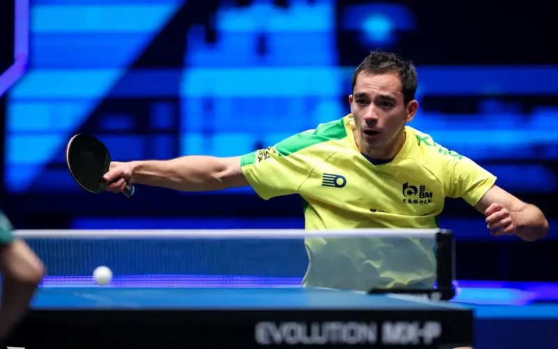 Após 2 vitórias, Calderano encara alemão nesta quinta no China Smash